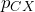 p_{CX}