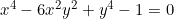 x^4 - 6 x^2 y^2 + y^4 - 1 = 0