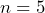 n = 5