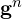 \mathbf{g}^n