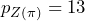 p_{Z(\pi)}=13%