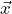 \vec{x}