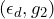 (\epsilon_d, g_2)