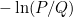 -\ln(P/Q)
