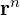 \mathbf{r}^n