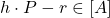 h \cdot P - r \in [A]