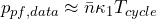 p_{pf,data} \approx \bar{n} \kappa_1 T_{cycle}